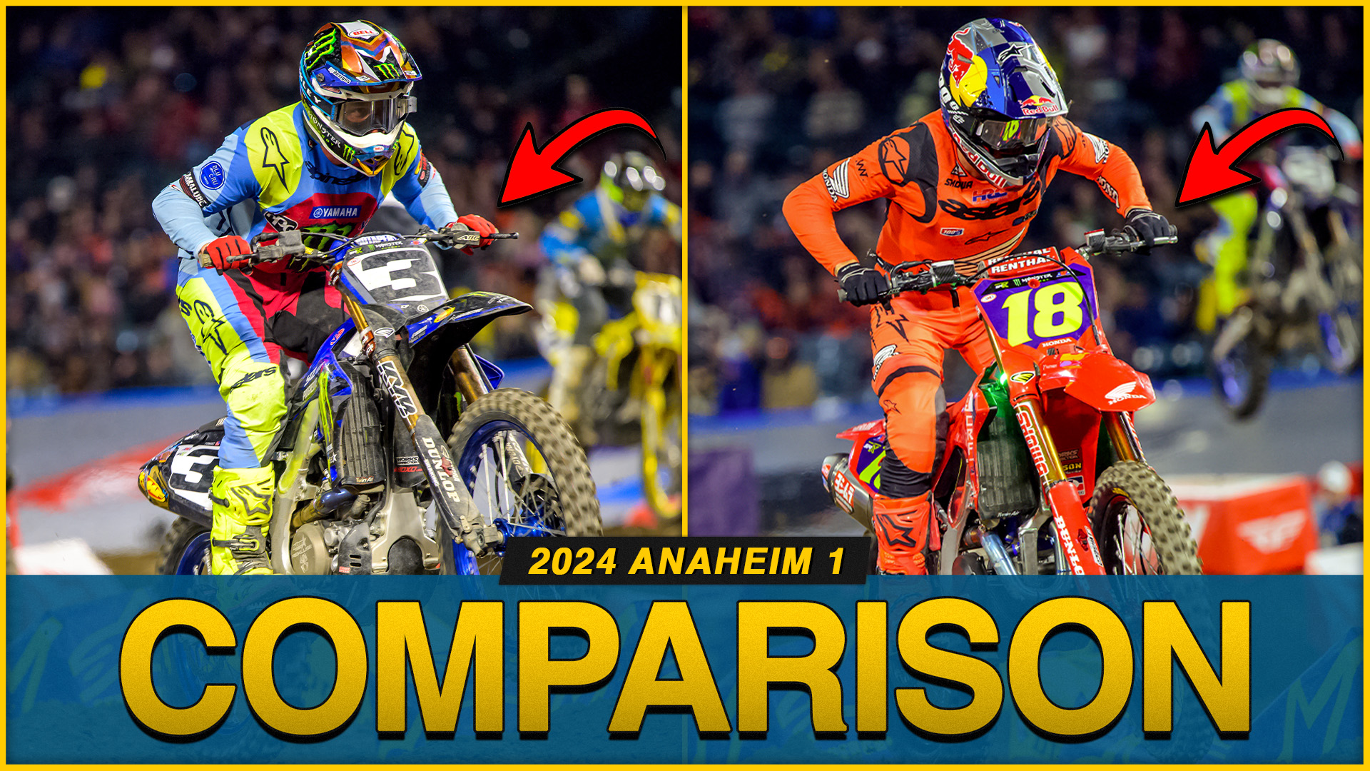 Supercross Comparison 2024 Anaheim 1 Motocross Videos Vital MX